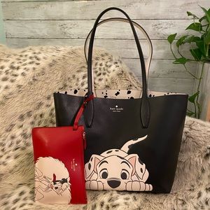 NWT Disney x kate spade Dalmation and Cruella tote